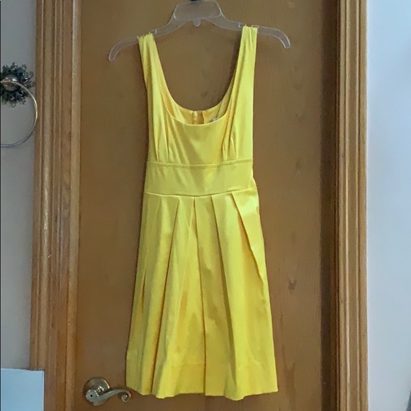 Wishes Wishes Wishes Dresses & Skirts - Wishes Satin Dress Yellow Empire Pleated Skirt